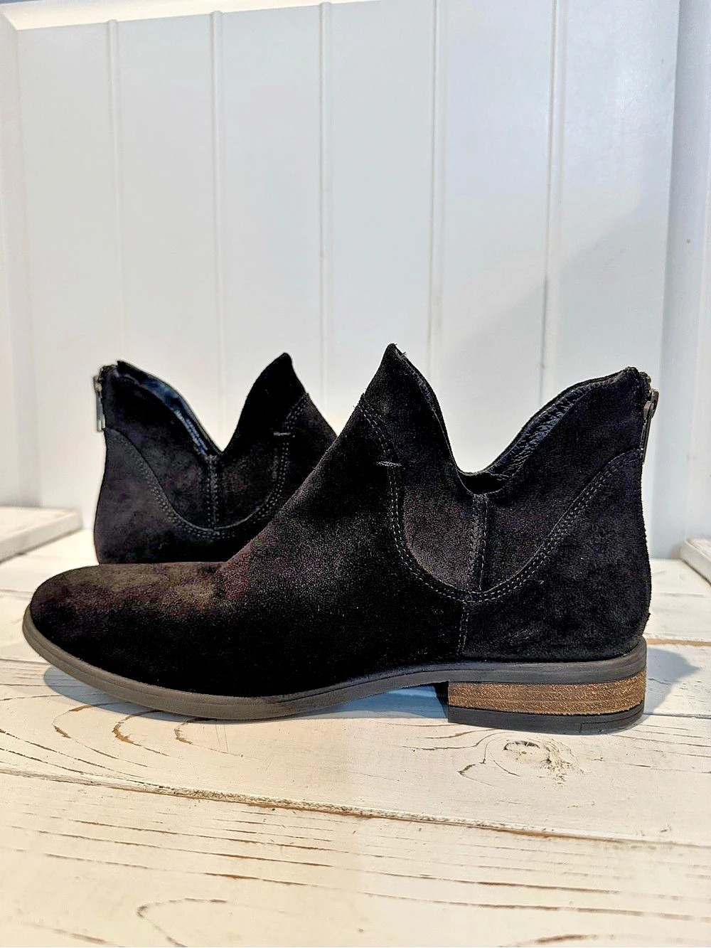 Born Black Leather Ankle Boots US 7 - Picture 5 of 8